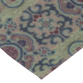 Chinesisches Qing Dynsty Blume Brocade-Muster Tischdecke (Schrägansicht)