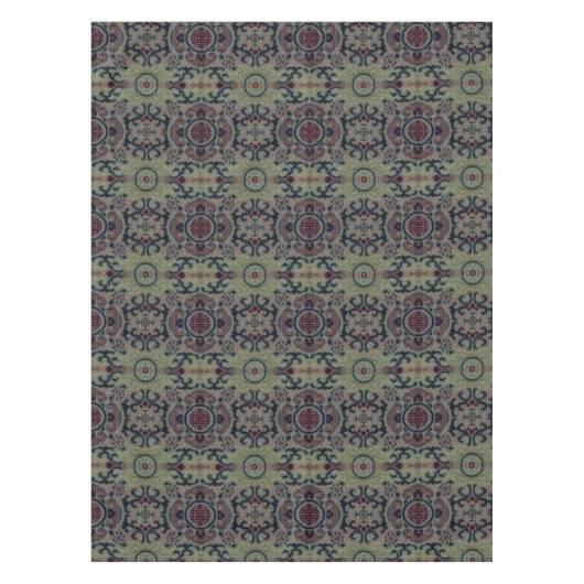 Chinesisches Qing Dynsty Blume Brocade-Muster Tischdecke (Vorderseite)