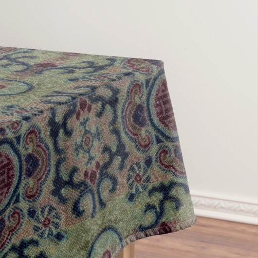 Chinesisches Qing Dynsty Blume Brocade-Muster Tischdecke (Beispiel)