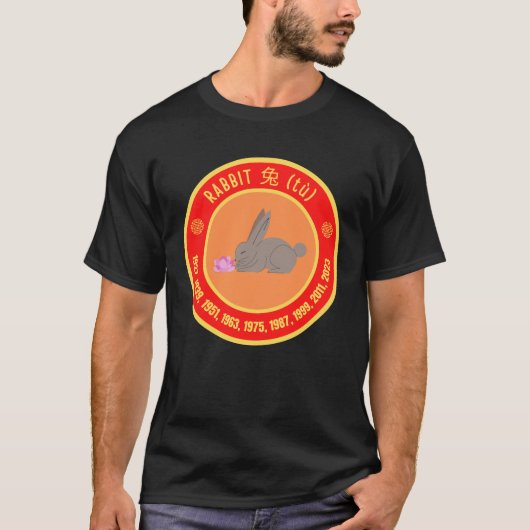 Chinesisches Rabbit-Zeichen T-Shirt (Vorderseite)