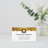 Chinesisches Restaurant Business Cards Visitenkarte (Stehend Vorderseite)