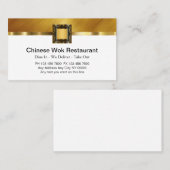 Chinesisches Restaurant Business Cards Visitenkarte (Vorne/Hinten)