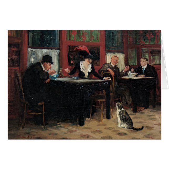 Chinesisches Restaurant durch John Sloan (Vorderseite (Horizontal))