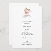 Chinesisches Restaurant Einladung (Vorne/Hinten)