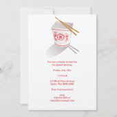 Chinesisches Restaurant Einladung (Vorderseite)