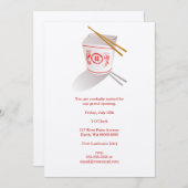 Chinesisches Restaurant Einladung (Vorne/Hinten)