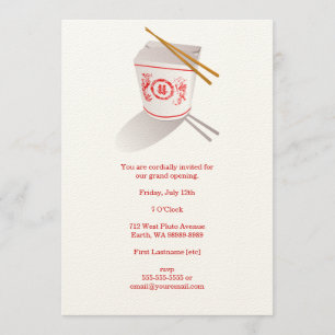 Chinesisches Restaurant Einladung