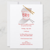 Chinesisches Restaurant Einladung (Vorderseite)