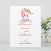 Chinesisches Restaurant Einladung (Stehend Vorderseite)