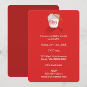 Chinesisches Restaurant Einladung (Vorne/Hinten)