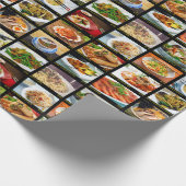 Chinesisches Restaurant Foto Menü Board Geschenkpapier (Ecke)