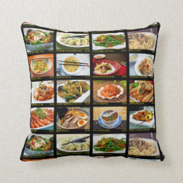 Chinesisches Restaurant Foto Menü Board Kissen