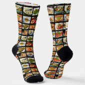Chinesisches Restaurant Foto Menü Board Socken (Gewinkelt)