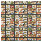 Chinesisches Restaurant Foto Menü Board Stoff (Muster)