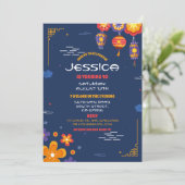 Chinesisches Restaurant für Geburtstagsfeier - Asi Einladung (Stehend Vorderseite)