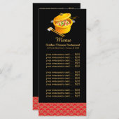 Chinesisches Restaurant Menükarte (Vorne/Hinten)