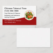 Chinesisches Restaurant mit asiatischer Küche Visitenkarte (Vorne/Hinten)