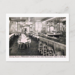 Chinesisches Restaurant, New York City Vintage Postkarte