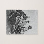 Chinesisches Rickshaw, c.1870 (b/w Foto) Puzzle (Horizontal)