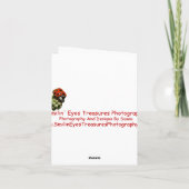 Chinesisches Rooster Art Design Dankeschön Karte (Rückseite)