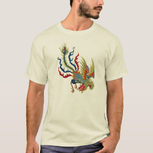 Chinesisches Rooster Art Design T-Shirt