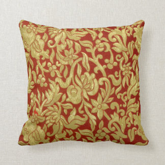 Chinesisches Rot-und Goldmuster Kissen