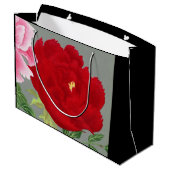 CHINESISCHES ROT- UND PINKGIFT-BAG GROßE GESCHENKTÜTE (Rückseite Schrägansicht)