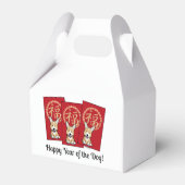 Chinesisches Rotes Glück Jahr des Dog-Umschlags Geschenkschachtel (Rückseite)