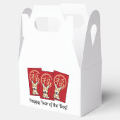 Chinesisches Rotes Glück Jahr des Dog-Umschlags Geschenkschachtel (Geöffnet)