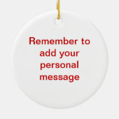 Chinesisches rotes Porzellan-Muster Keramik Ornament (Hinten)