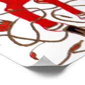 Chinesisches Schaf-Astrologie-Poster Poster (Ecke)