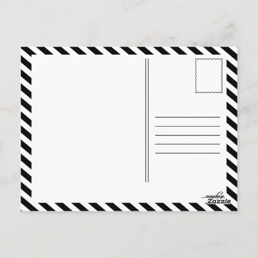 chinesisches Schafsymbol Postkarte (Rückseite)