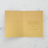 Chinesisches Schlangenjahr 2025 Elegantes Monogram Feiertagskarte (Innenseite)