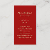 chinesisches Schlangensymbol Visitenkarte (Rückseite)