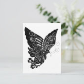 Chinesisches Schmetterlingsdesign in Papierform -  Postkarte (Stehend Vorderseite)