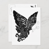 Chinesisches Schmetterlingsdesign in Papierform -  Postkarte (Vorne/Hinten)