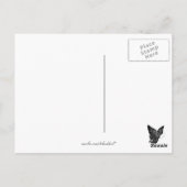 Chinesisches Schmetterlingsdesign in Papierform -  Postkarte (Rückseite)