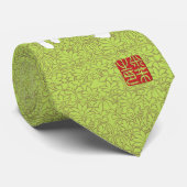 Chinesisches Schriftzeichen "Orchidee" mit Krawatte (Gerollt)