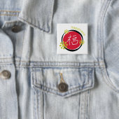 Chinesisches Schriftzeichen-Symbol-Glück-Geschenk Button (Beispiel)