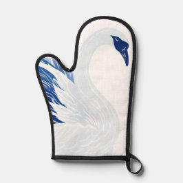 Chinesisches Schwan-Flügel-Muster (Personalisiert) Ofenhandschuh