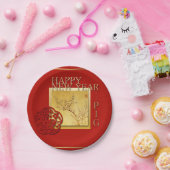 Chinesisches Schweinefleisch im Frühjahr 2019 Pappteller (Party)