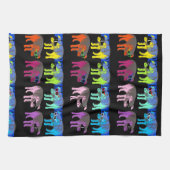 Chinesisches Schweinefleisch Neujahr 2019 Pop V Kü Geschirrtuch (Horizontal)