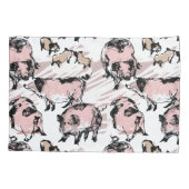 Chinesisches Schweinejahr 2019 Original zeichnend Kissenbezug (Rückseite)