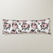 Chinesisches Schweinejahr 2019 zeichnend Kissenfän Seitenschläferkissen (Rückseite)