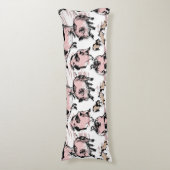 Chinesisches Schweinejahr 2019 zeichnend Kissenfän Seitenschläferkissen (Vorderseite Vertikal)