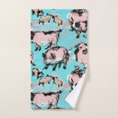 Chinesisches Schweinejahr Geburtstag Original zeic Badhandtuch Set (Handtuch)