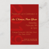 Chinesisches Schweinejahr im Frühjahr 2019 Party E Begleitkarte (Rückseite)