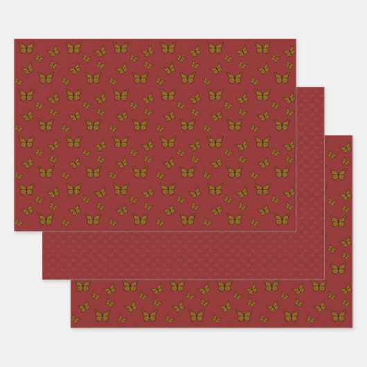 Chinesisches Set für das Monarchschleifen Geschenkpapier Set (Set)