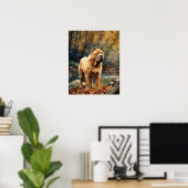 Chinesisches Shar-Pei Dog Art Print Poster (Heimbüro)