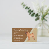 Chinesisches Shar-Pei-Dog-Thema Visitenkarte (Stehend Vorderseite)